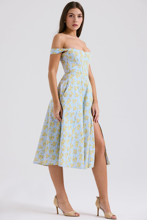 Midikleid Sophie – mit floraler Spitze aus Polyester