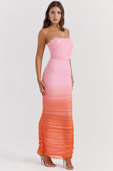 Maxikleid Sophie – aus Polyester, fließend mit klassischem Schnitt