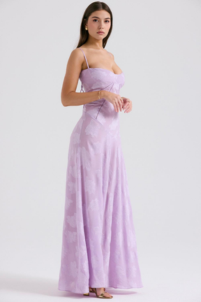 Maxikleid Miriam – luxuriöses Modell aus Polyester, fließend & charmant