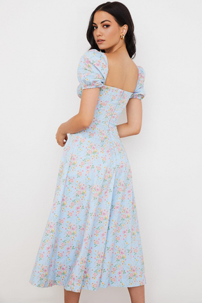 Midikleid Lina – mit Spitze aus Polyester, elegantes Design