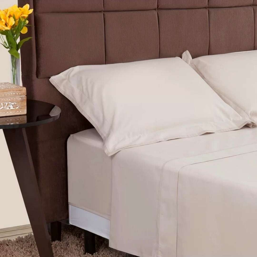 Kit Sono Perfeito - Travesseiro + Protetor de Colchão + Jogo de Lençóis Premium