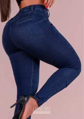 Calça Jeans Modeladora Lipo Empina Bumbum Cós Alto - C470