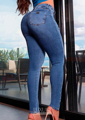 Calça Jeans Modeladora Lipo Empina Bumbum Cós Alto - C594
