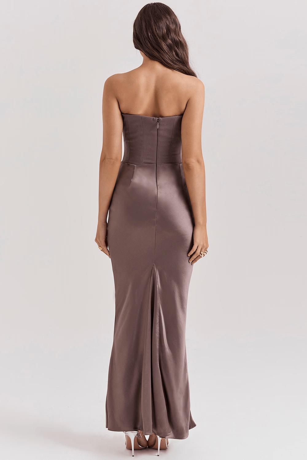 Maxikleid Tabea – figurformend aus Polyester, schmeichelhafter Stil