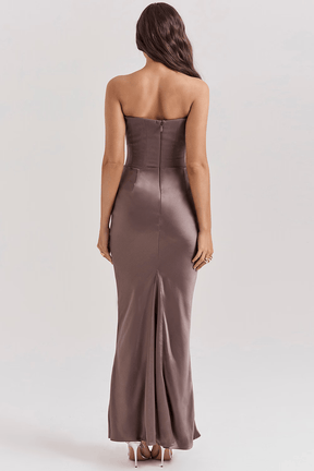 Maxikleid Tabea – figurformend aus Polyester, schmeichelhafter Stil