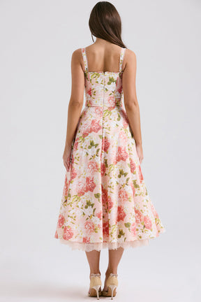 Midikleid Helena – mit Bustier und Spitze aus Polyester