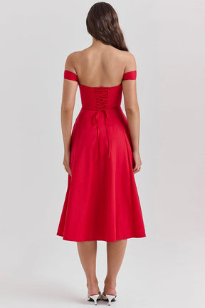 Midikleid Sophie – mit floraler Spitze aus Polyester