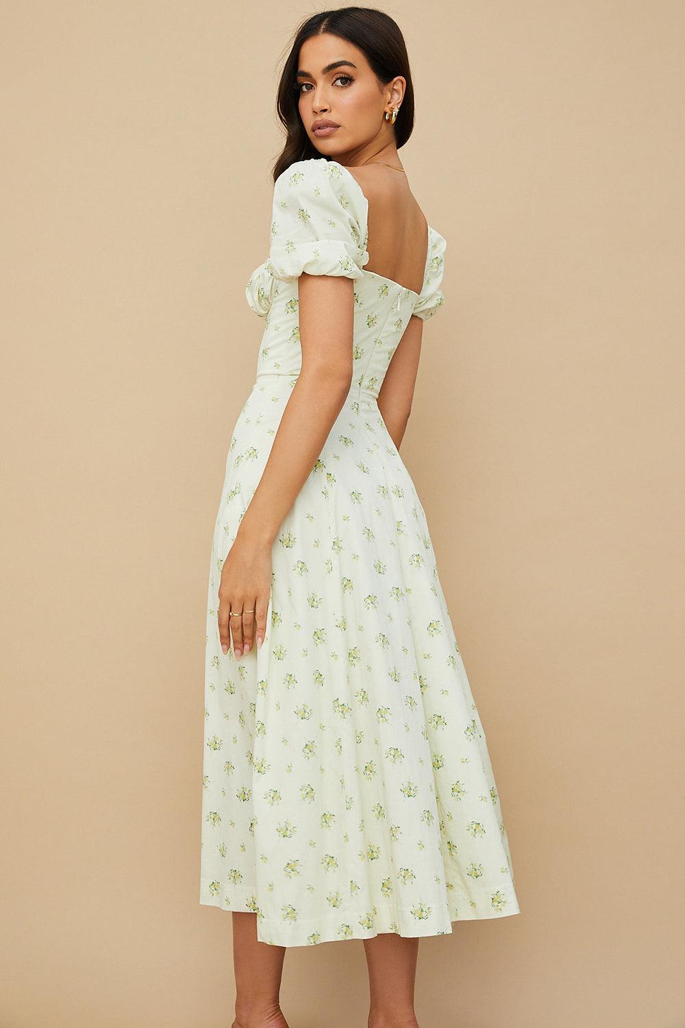 Midikleid Lina – mit Spitze aus Polyester, elegantes Design