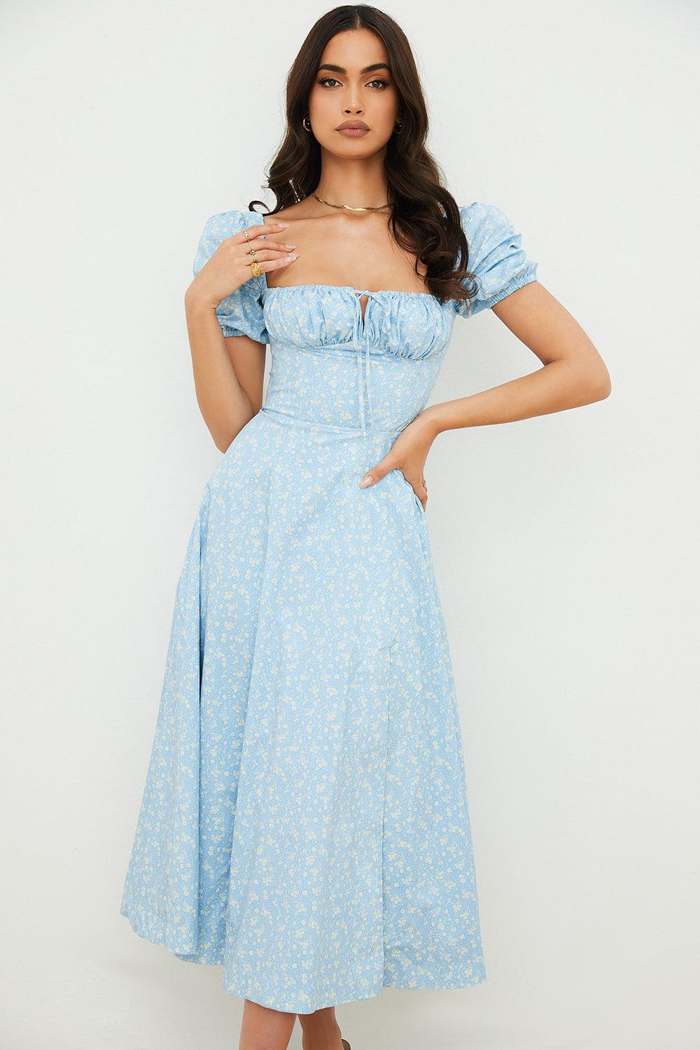 Midikleid Lina – mit Spitze aus Polyester, elegantes Design