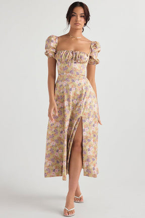 Midikleid Lina – mit Spitze aus Polyester, elegantes Design
